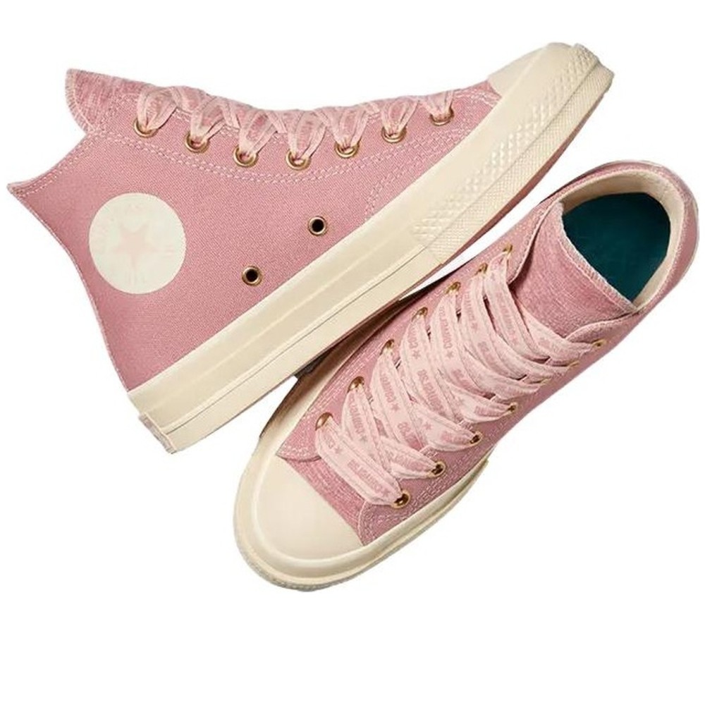 Chuck 70 High Ribbon Laces Night Flamingo