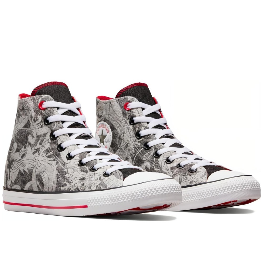 Chuck Taylor All Star Yotd High Dragon Graphic Black White