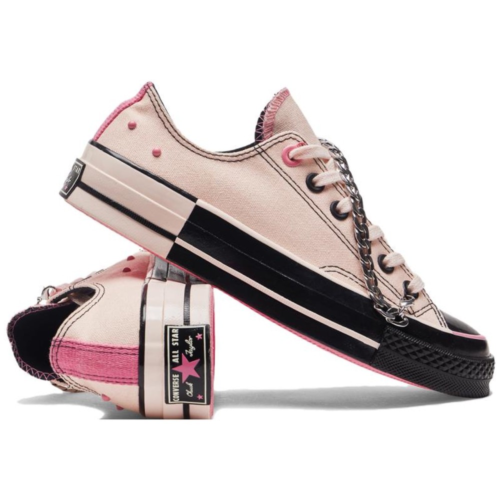 Low Canvas Unisex Pink Black