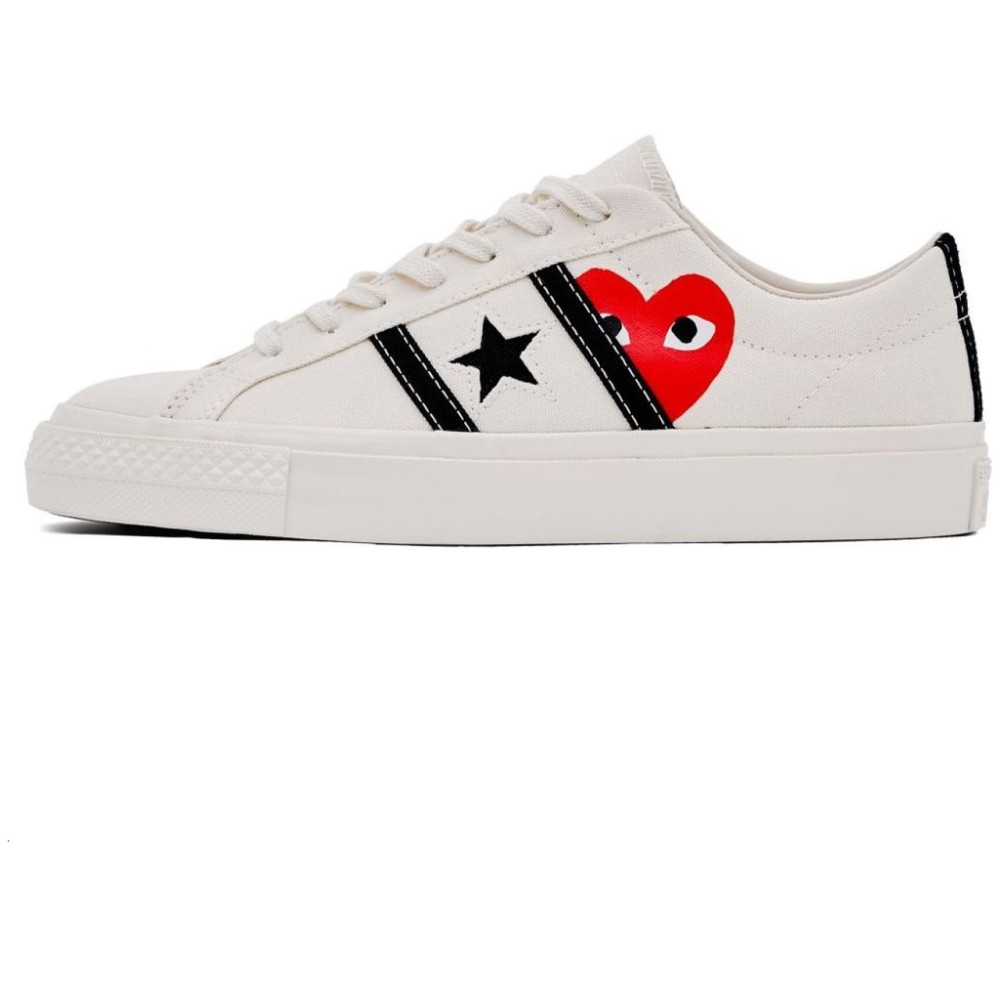 Comme Des Gar Ons Play X Converse One Star Academy Pro Milk Black
