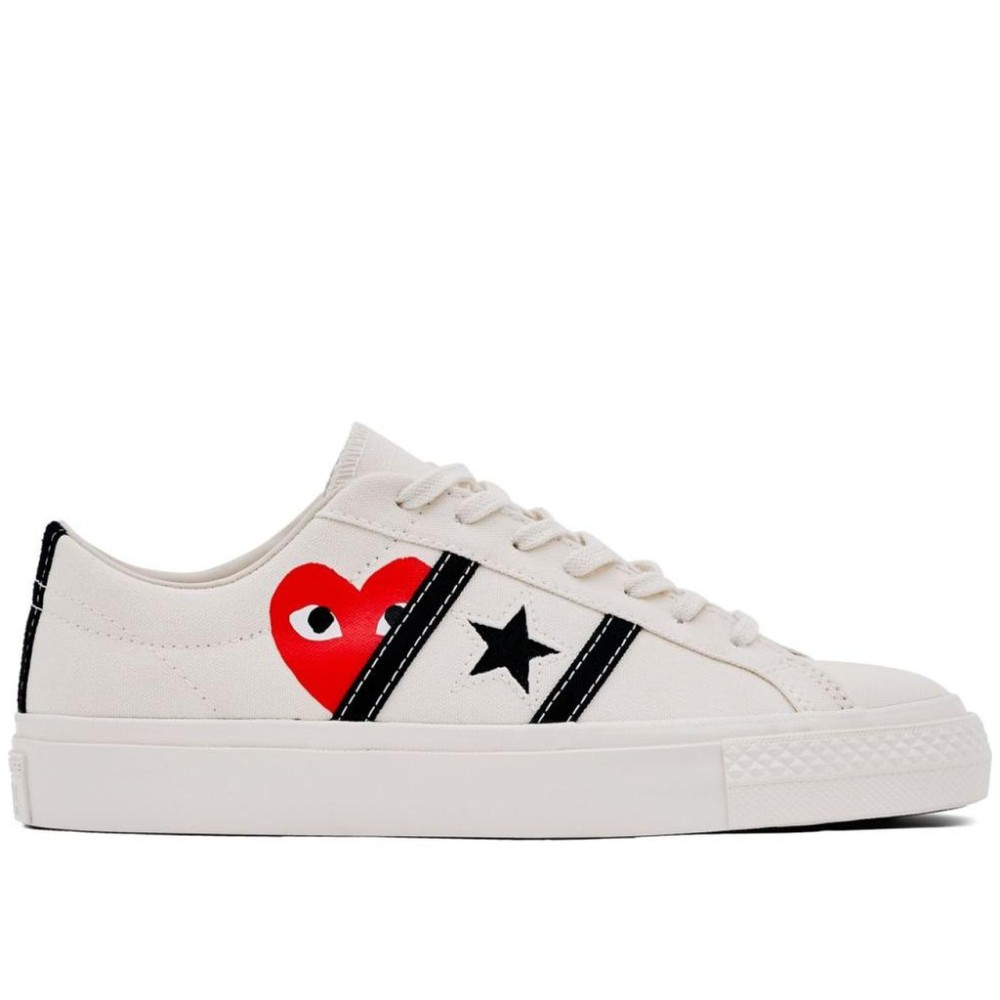 Comme Des Gar Ons Play X Converse One Star Academy Pro Milk Black
