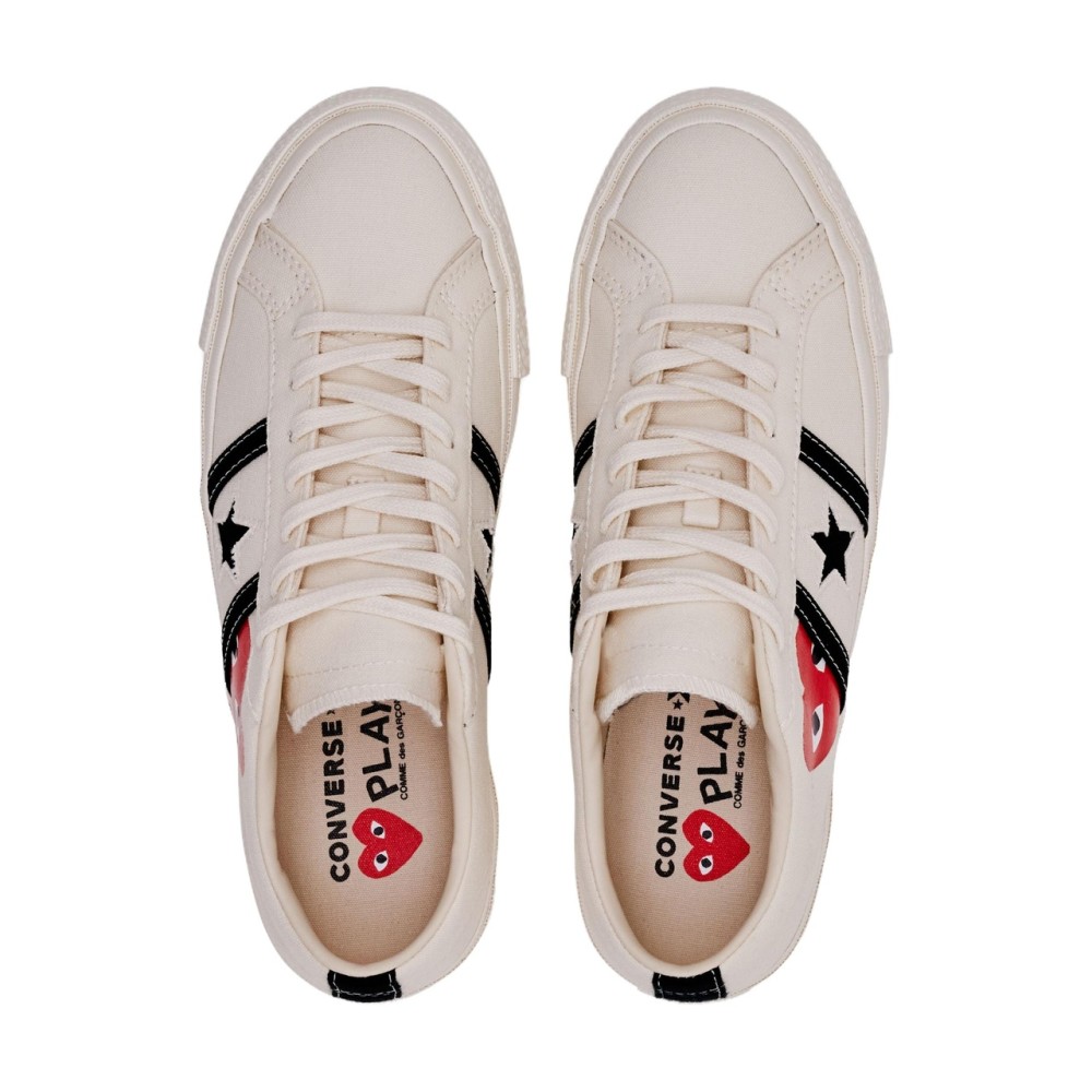 Comme Des Gar Ons Play X Converse One Star Academy Pro Milk Black