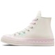 1970s High Canvas Unisex White Pink