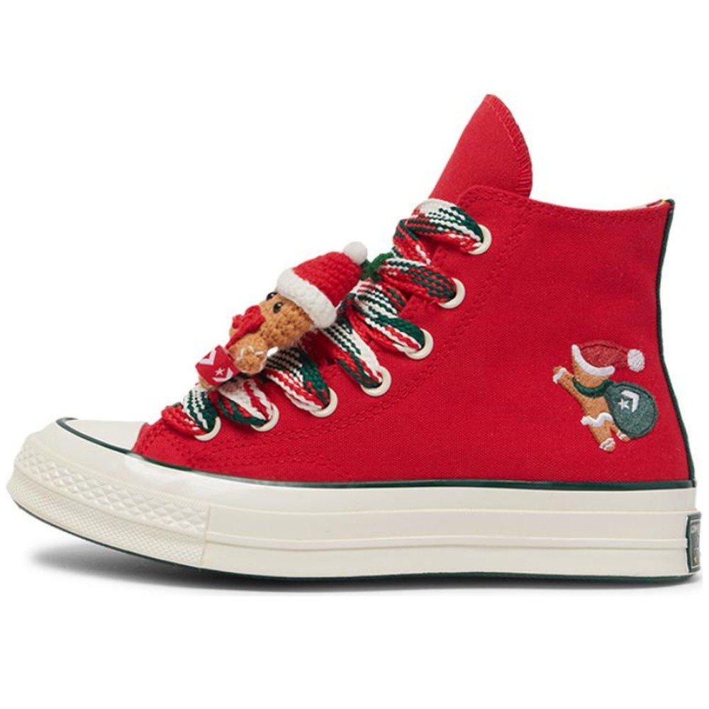 Chuck 70 High X Mas Gingerbread Knit Sock Red