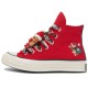 Chuck 70 High X Mas Gingerbread Knit Sock Red