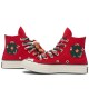 Chuck 70 High X Mas Gingerbread Knit Sock Red