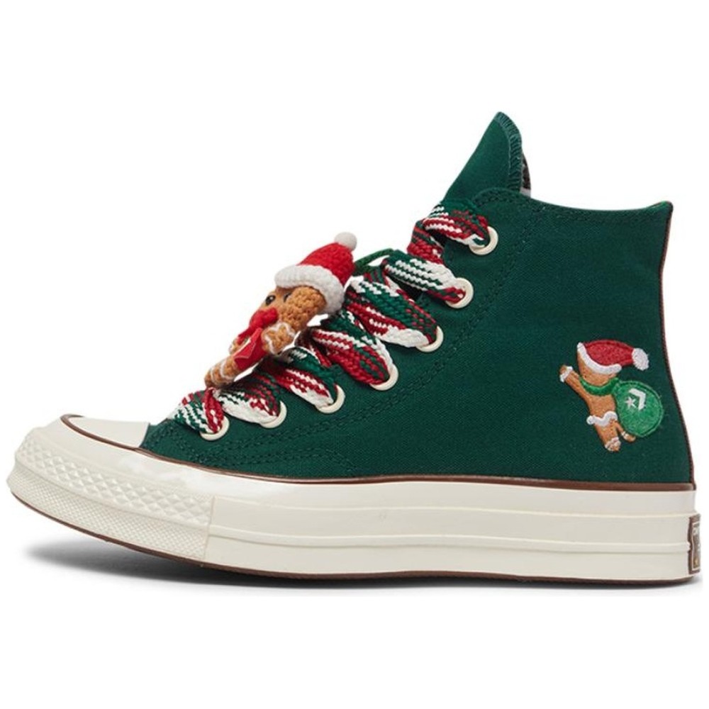 Chuck 70 High X Mas Gingerbread Knit Sock Midnight Clover Women