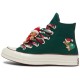 Chuck 70 High X Mas Gingerbread Knit Sock Midnight Clover Women
