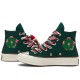 Chuck 70 High X Mas Gingerbread Knit Sock Midnight Clover Women