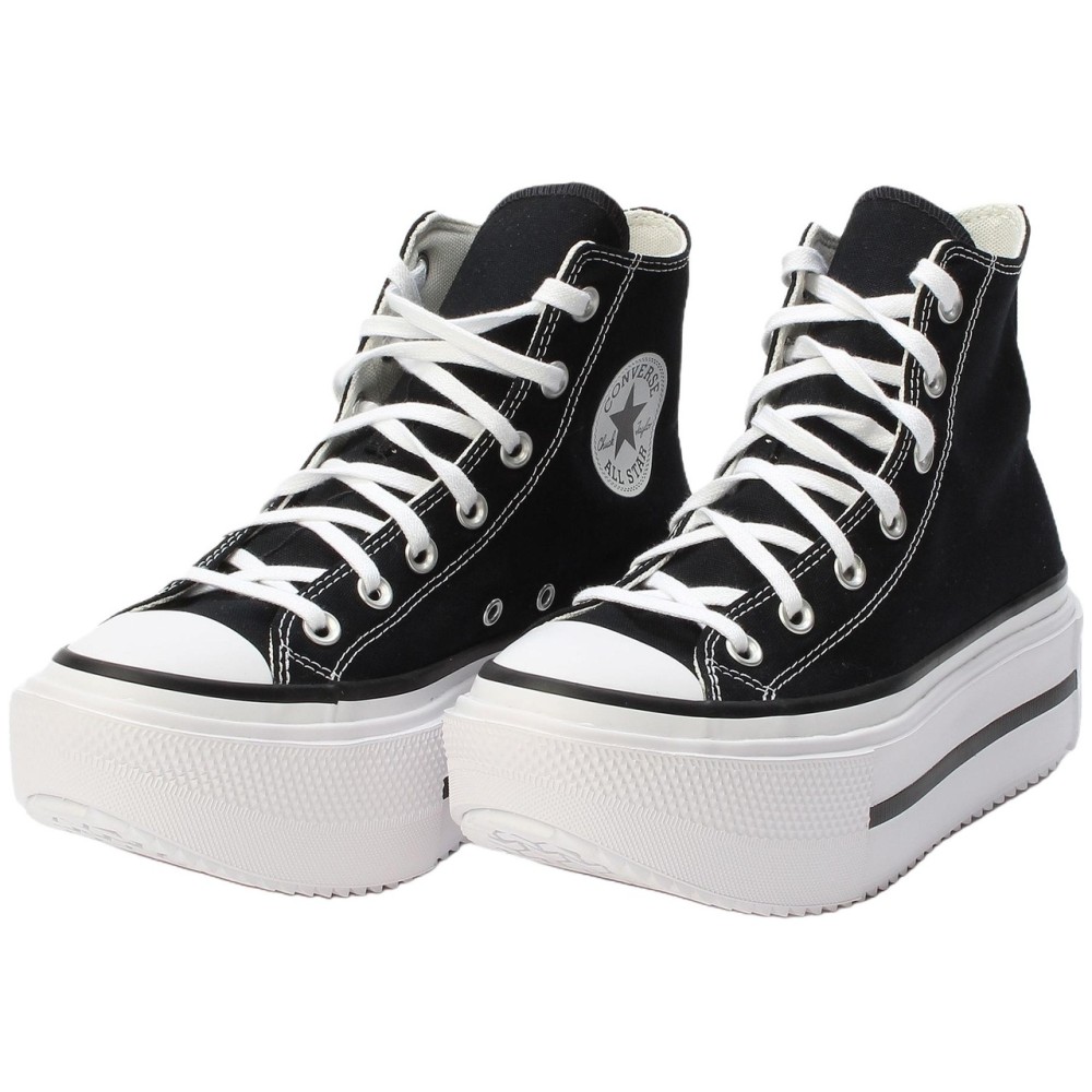 Chuck Taylor All Star Lift Double Stack High Black White Women