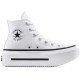 Chuck Taylor All Star Lift Double Stack High White Black