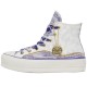 All Star Lift High Canvas Women White Purple