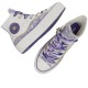 All Star Lift High Canvas Women White Purple