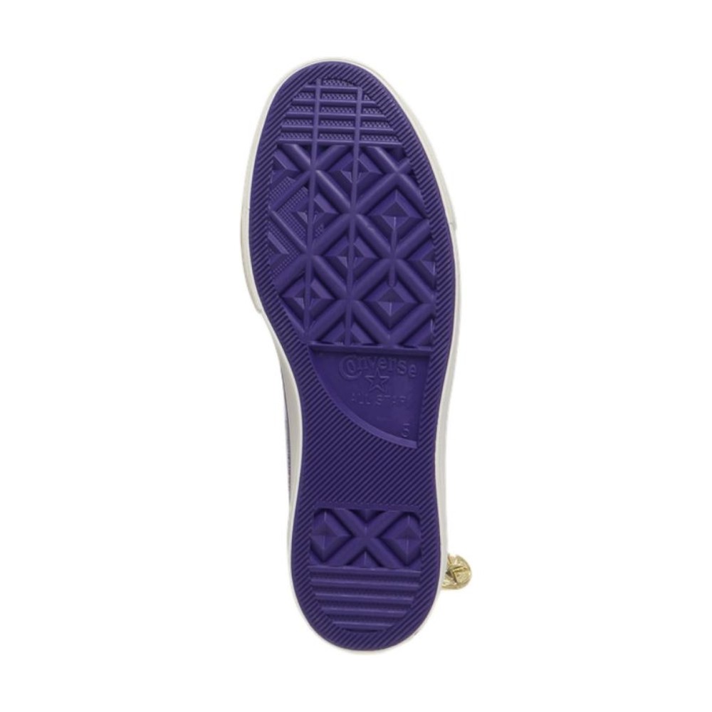 All Star Lift High Canvas Women White Purple