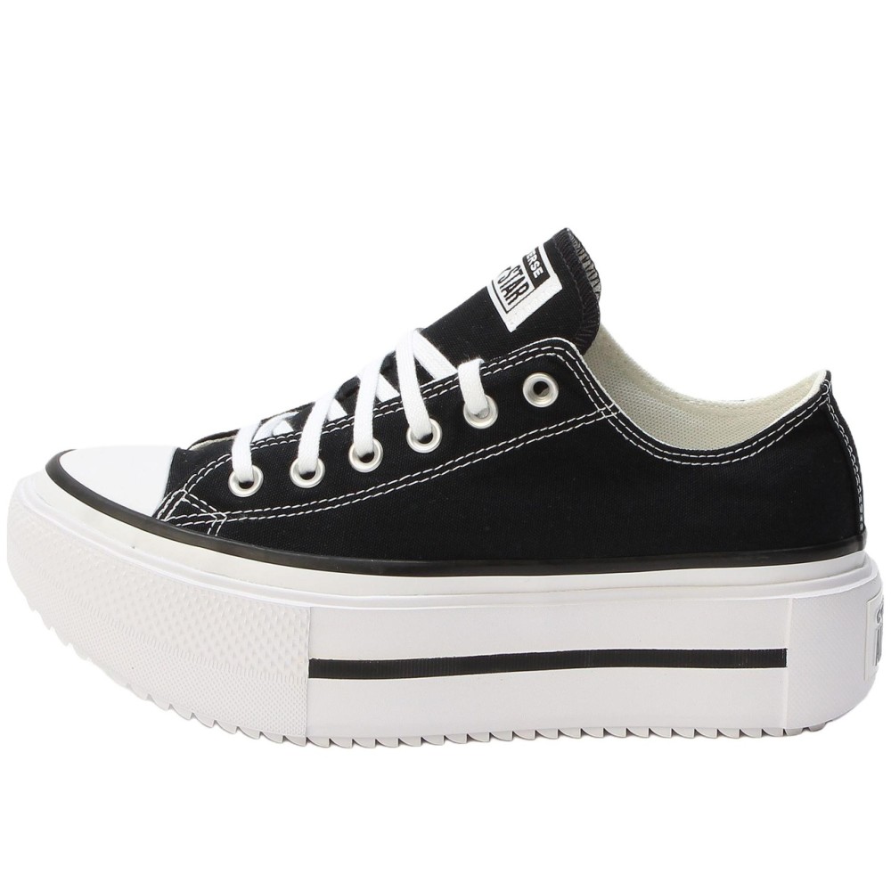 Chuck Taylor All Star Lift Double Stack Low Black White