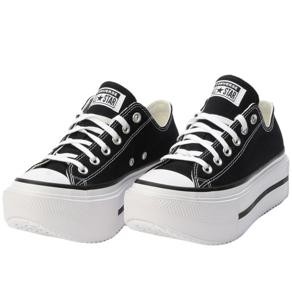 Chuck Taylor All Star Lift Double Stack Low Black White