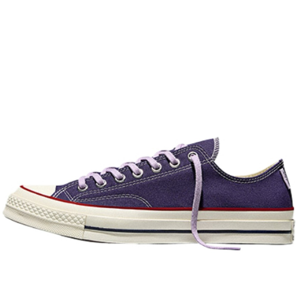 Chuck 70 Canvas Canvas Cushioning Lace Up Low Moderate Platform Purple Round Tip A18855c