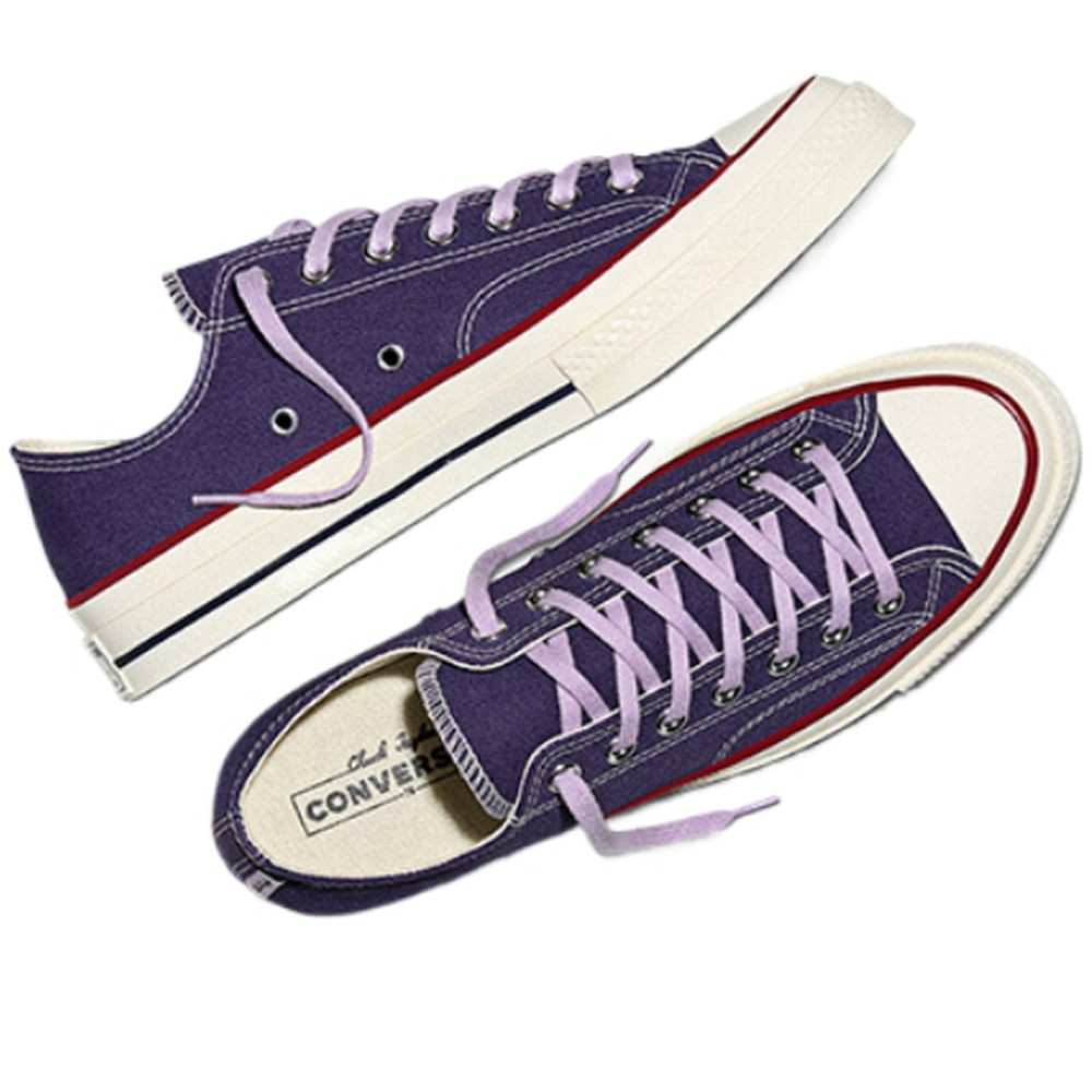Chuck 70 Canvas Canvas Cushioning Lace Up Low Moderate Platform Purple Round Tip A18855c