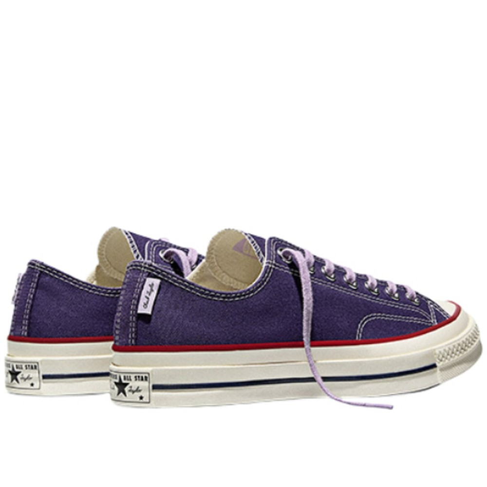 Chuck 70 Canvas Canvas Cushioning Lace Up Low Moderate Platform Purple Round Tip A18855c