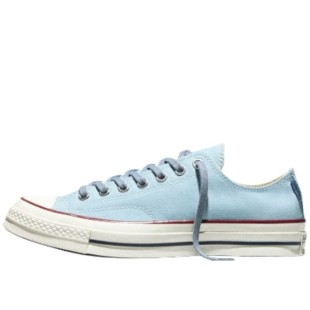Chuck 70 Canvas Blue Canvas Cushioning Lace Up Low Moderate Platform Round Tip A18856c