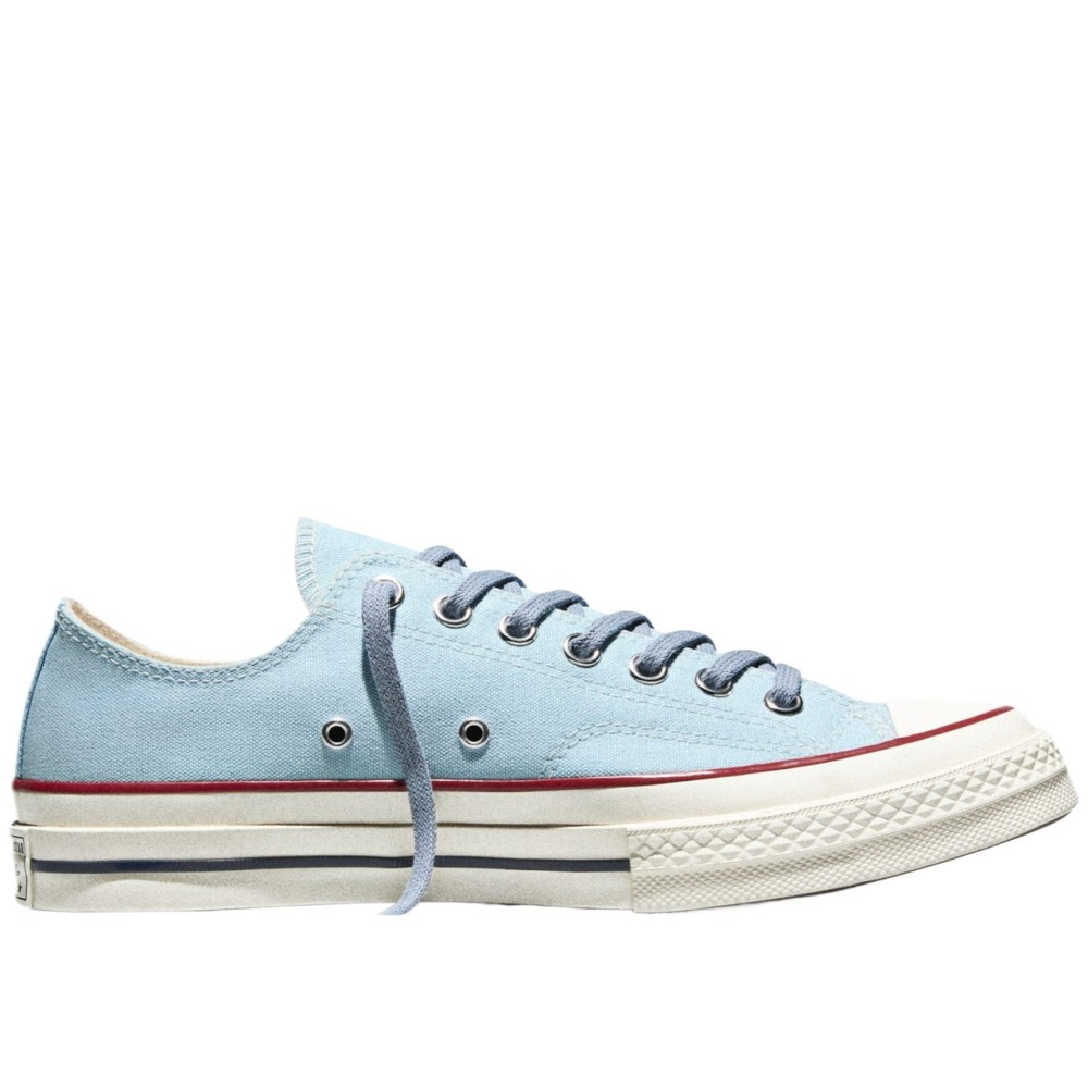 Chuck 70 Canvas Blue Canvas Cushioning Lace Up Low Moderate Platform Round Tip A18856c