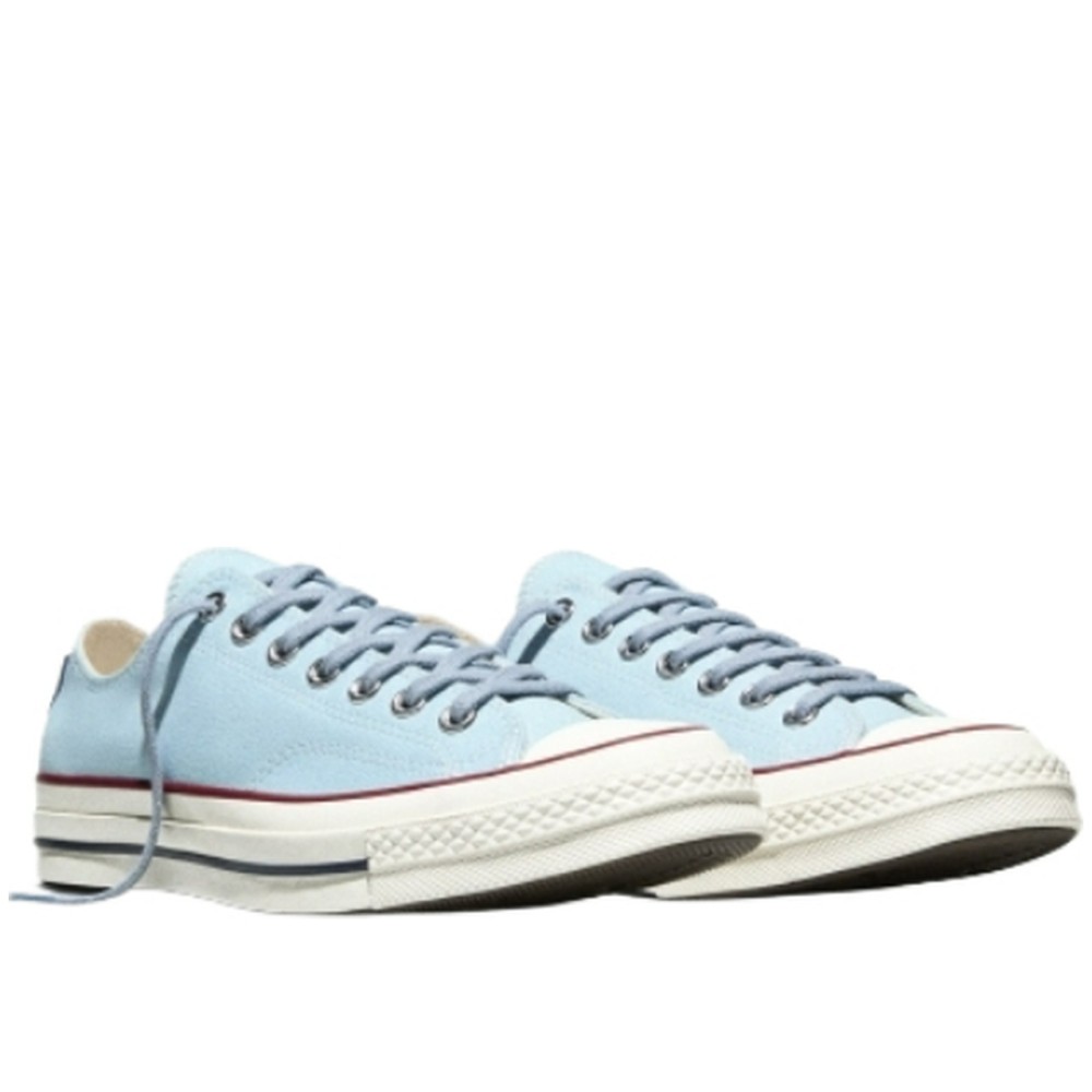 Chuck 70 Canvas Blue Canvas Cushioning Lace Up Low Moderate Platform Round Tip A18856c