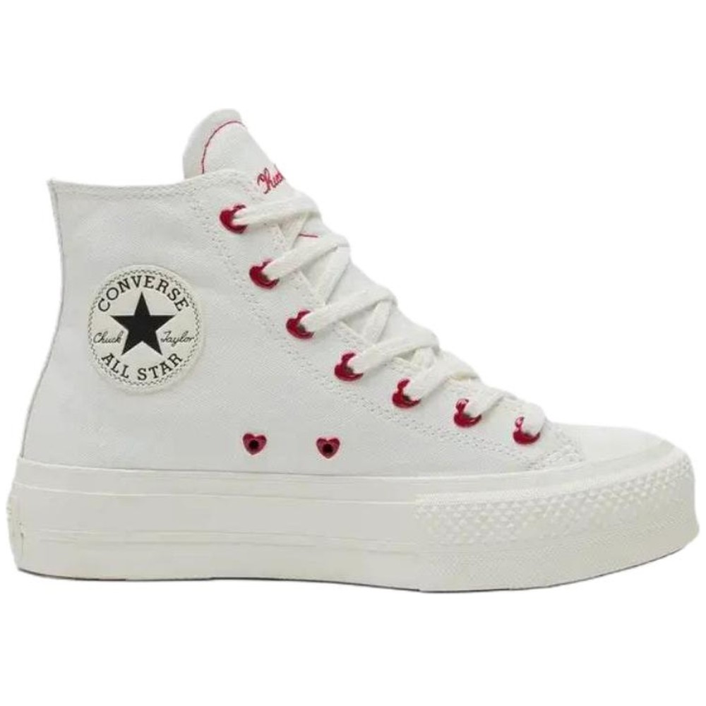 All Star Lift High Canvas Women White