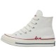 1970s High Canvas Unisex White Red
