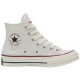 1970s High Canvas Unisex White Red
