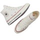 1970s High Canvas Unisex White Red