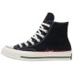 1970s High Canvas Unisex Black Red