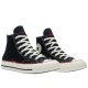 1970s High Canvas Unisex Black Red