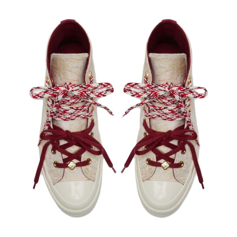 Chuck Taylor All Star Canvas Beige Flat High Lace Up Round Tip A19072c