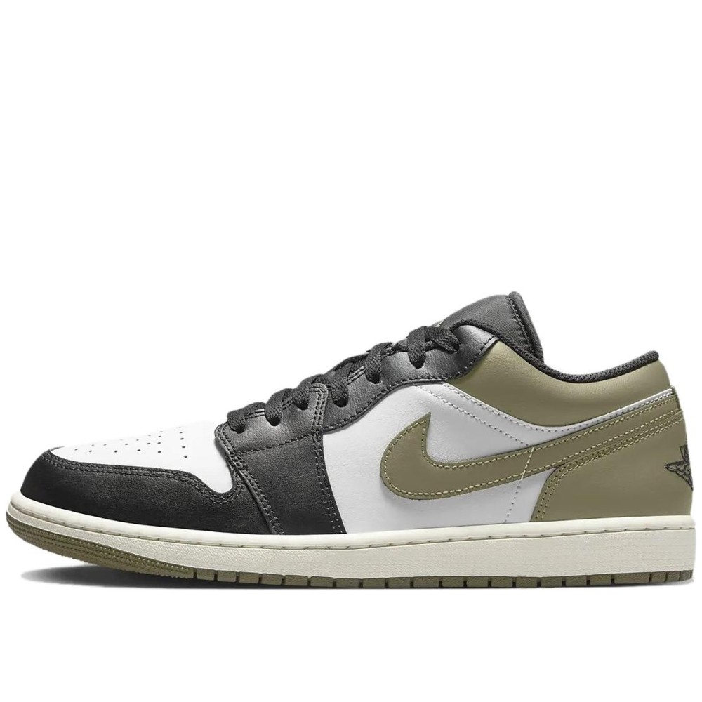 Air Jordan 1 Low Black Toe Medium Olive