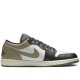Air Jordan 1 Low Black Toe Medium Olive