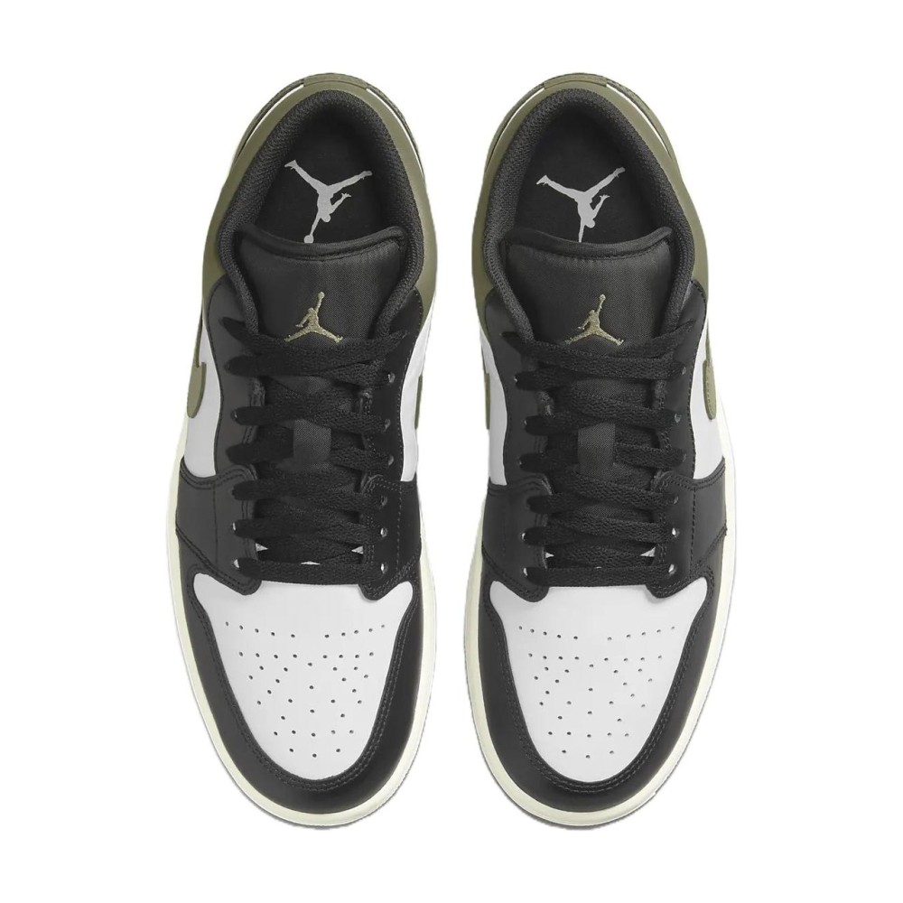 Air Jordan 1 Low Black Toe Medium Olive