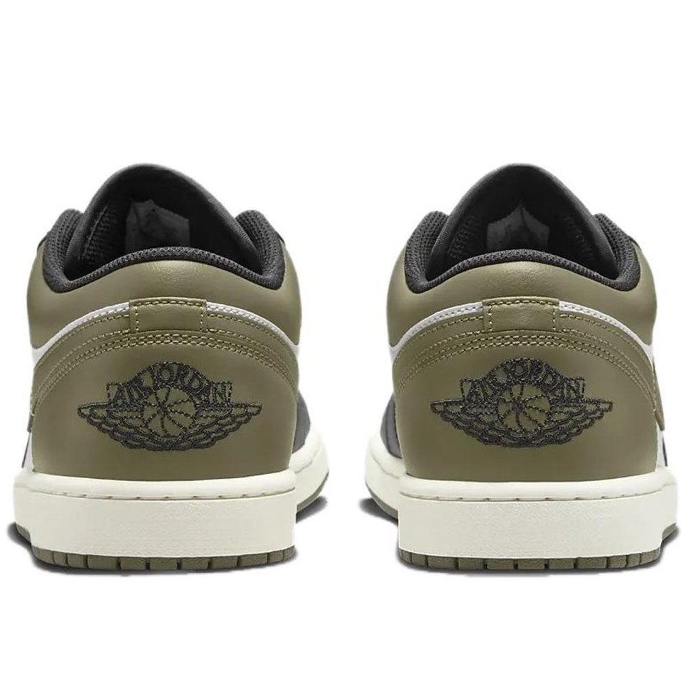 Air Jordan 1 Low Black Toe Medium Olive