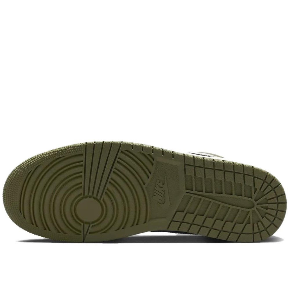 Air Jordan 1 Low Black Toe Medium Olive