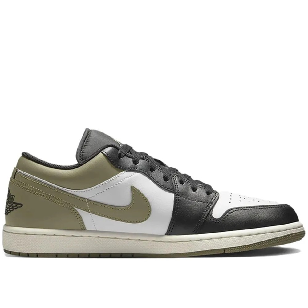 Air Jordan 1 Low Black Toe Medium Olive