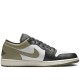 Air Jordan 1 Low Black Toe Medium Olive