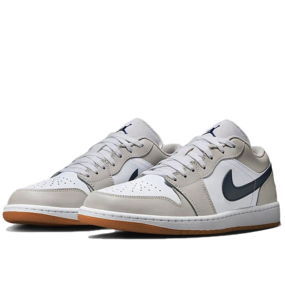 Air Jordan 1 Low Midnight Navy Neutral Grey