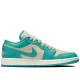 Air Jordan 1 Low Tropical Teal Sandy Beige