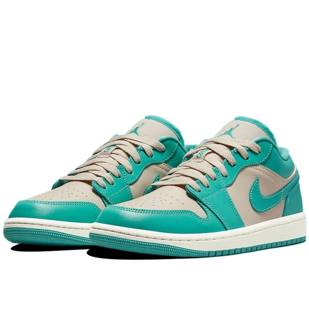 Air Jordan 1 Low Tropical Teal Sandy Beige