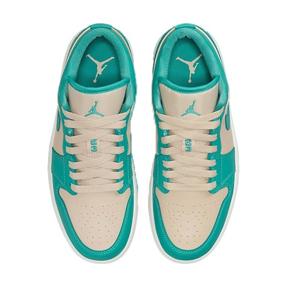 Air Jordan 1 Low Tropical Teal Sandy Beige