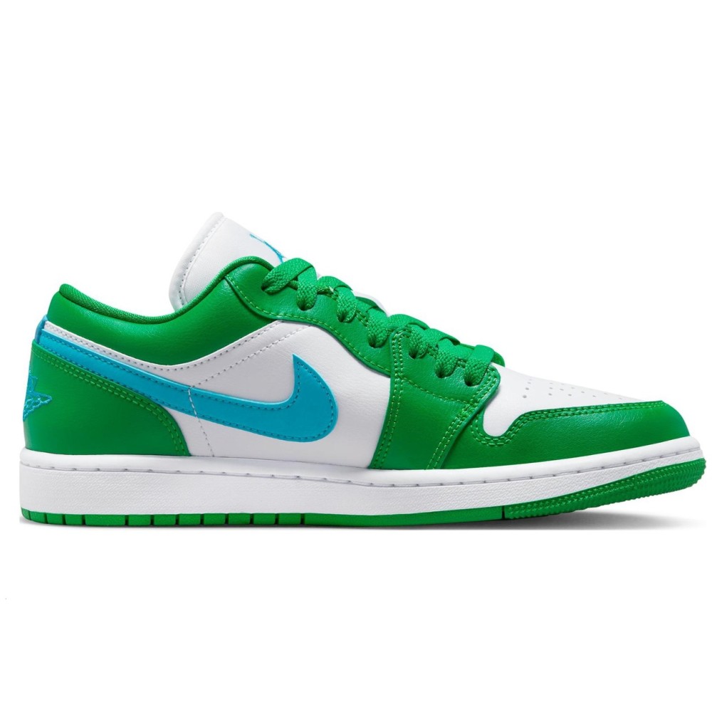 Air Jordan 1 Low Lucky Green Aquatone