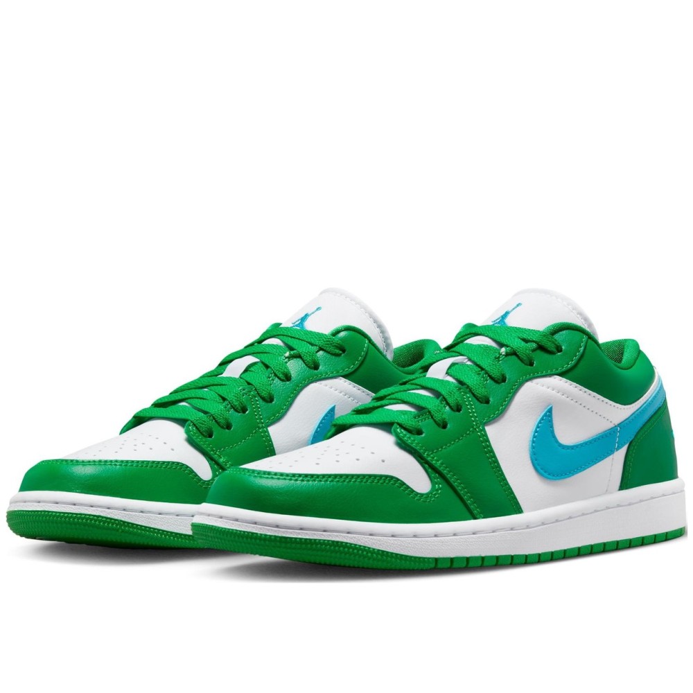 Air Jordan 1 Low Lucky Green Aquatone