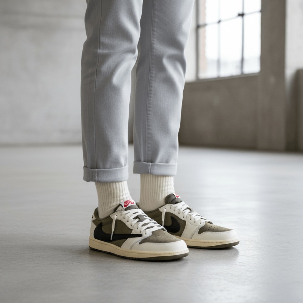 Air Jordan 1 Low OG Sp Travis Scott Medium Olive