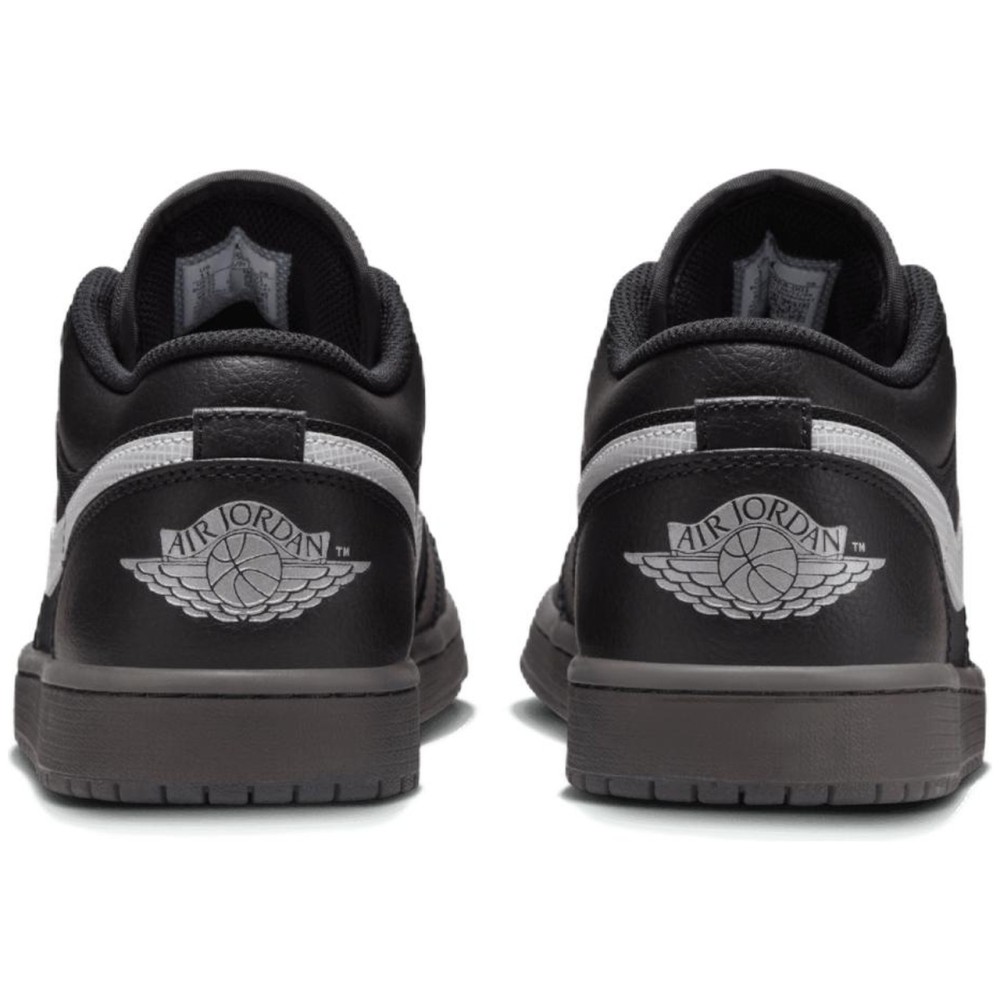 Air Jordan 1 Low Black White Dark Smoke Grey