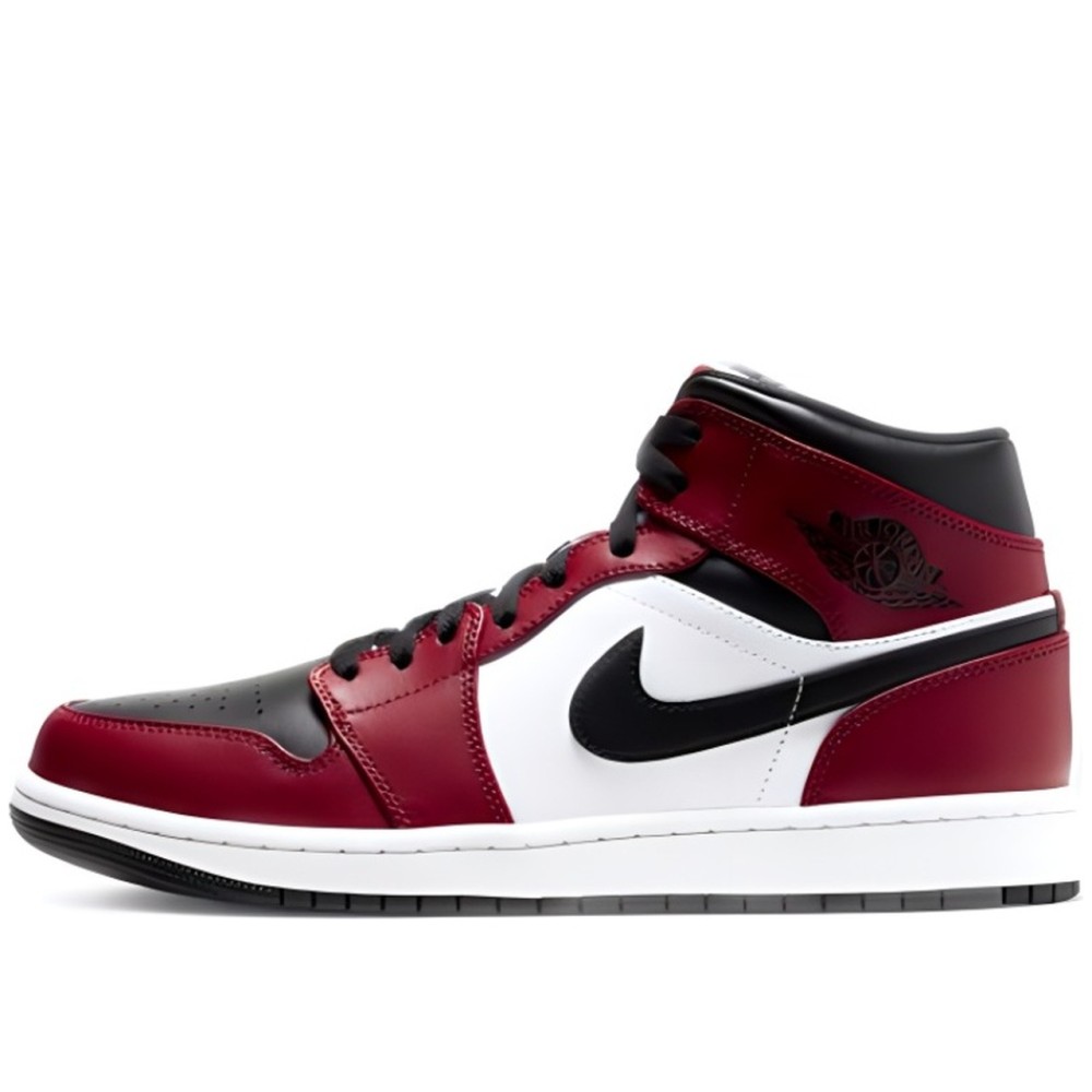 Air Jordan 1 Mid Chicago Black Toe