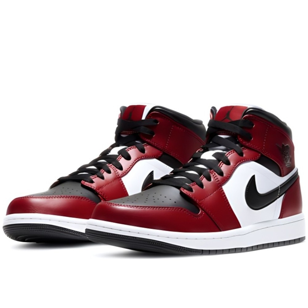 Air Jordan 1 Mid Chicago Black Toe